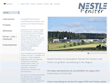 Tablet Screenshot of nestle-fenster.de